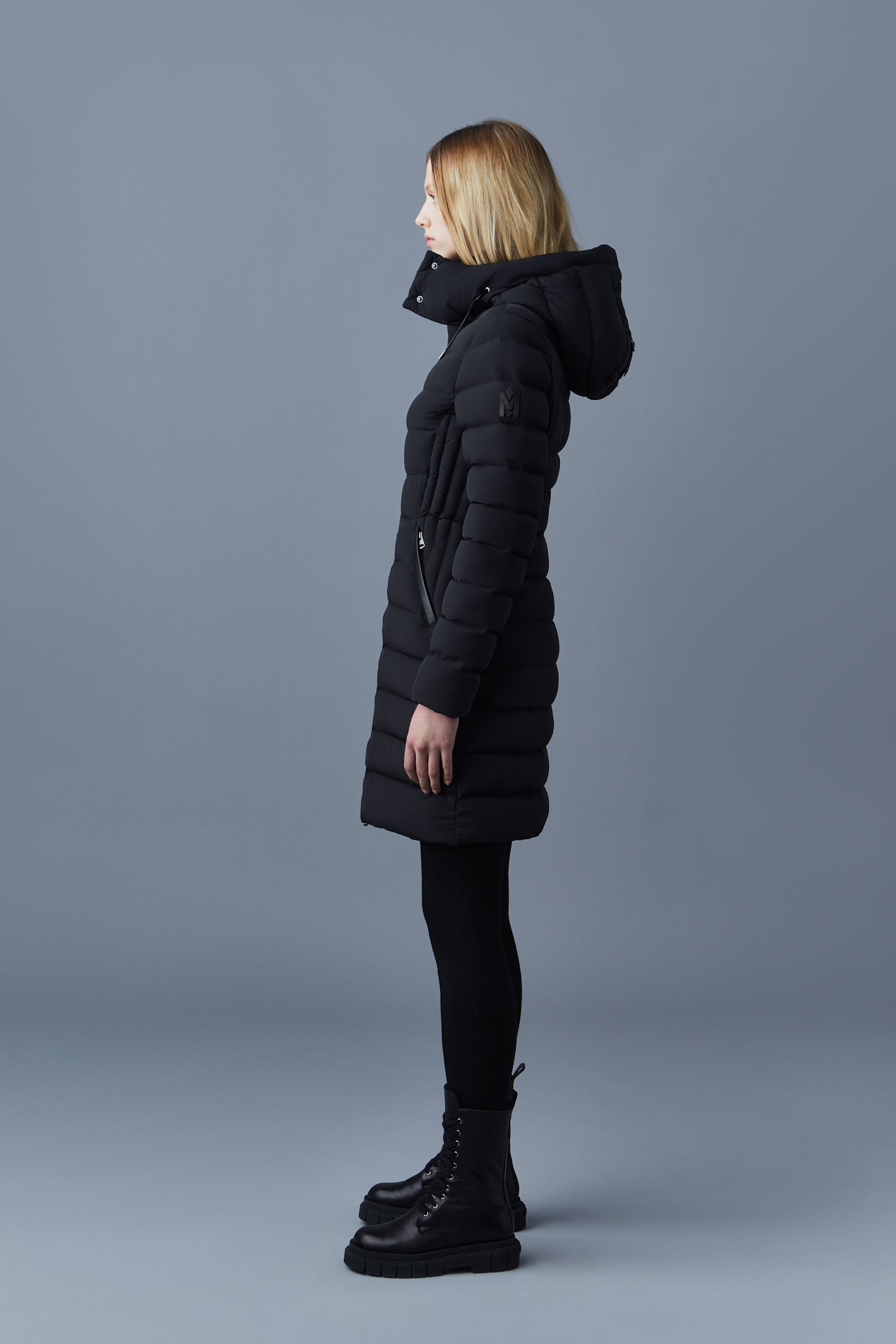 FARREN Agile-360 stretch light down coat with removable hood for ladies - 3
