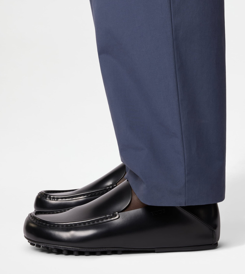SLIPPER LOAFERS IN LEATHER - BLACK 7