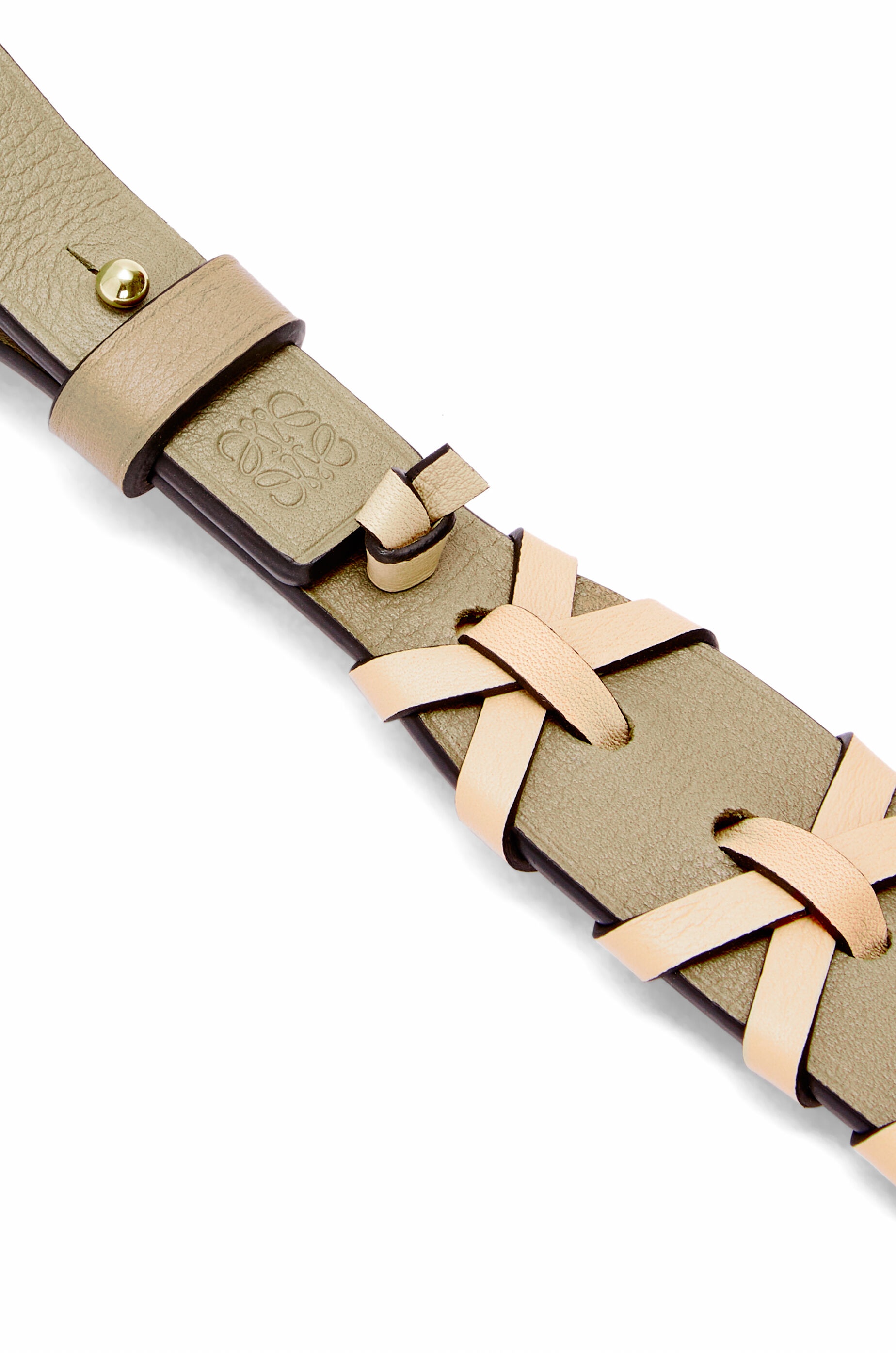 Cross braided strap in calfskin - 3