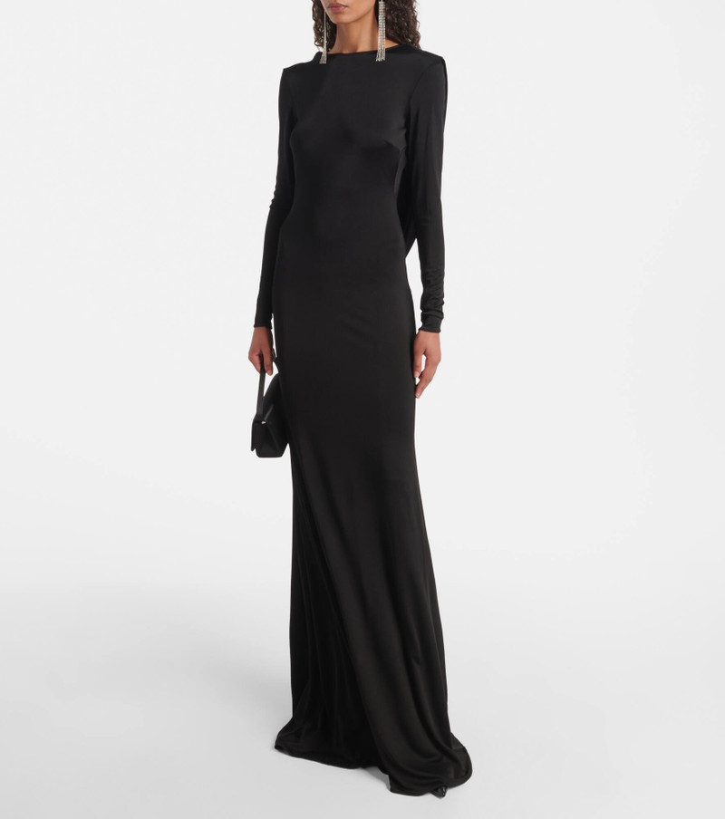 THE NEW ARRIVALS ILKYAZ OZEL Roisin draped open-back gown outlook