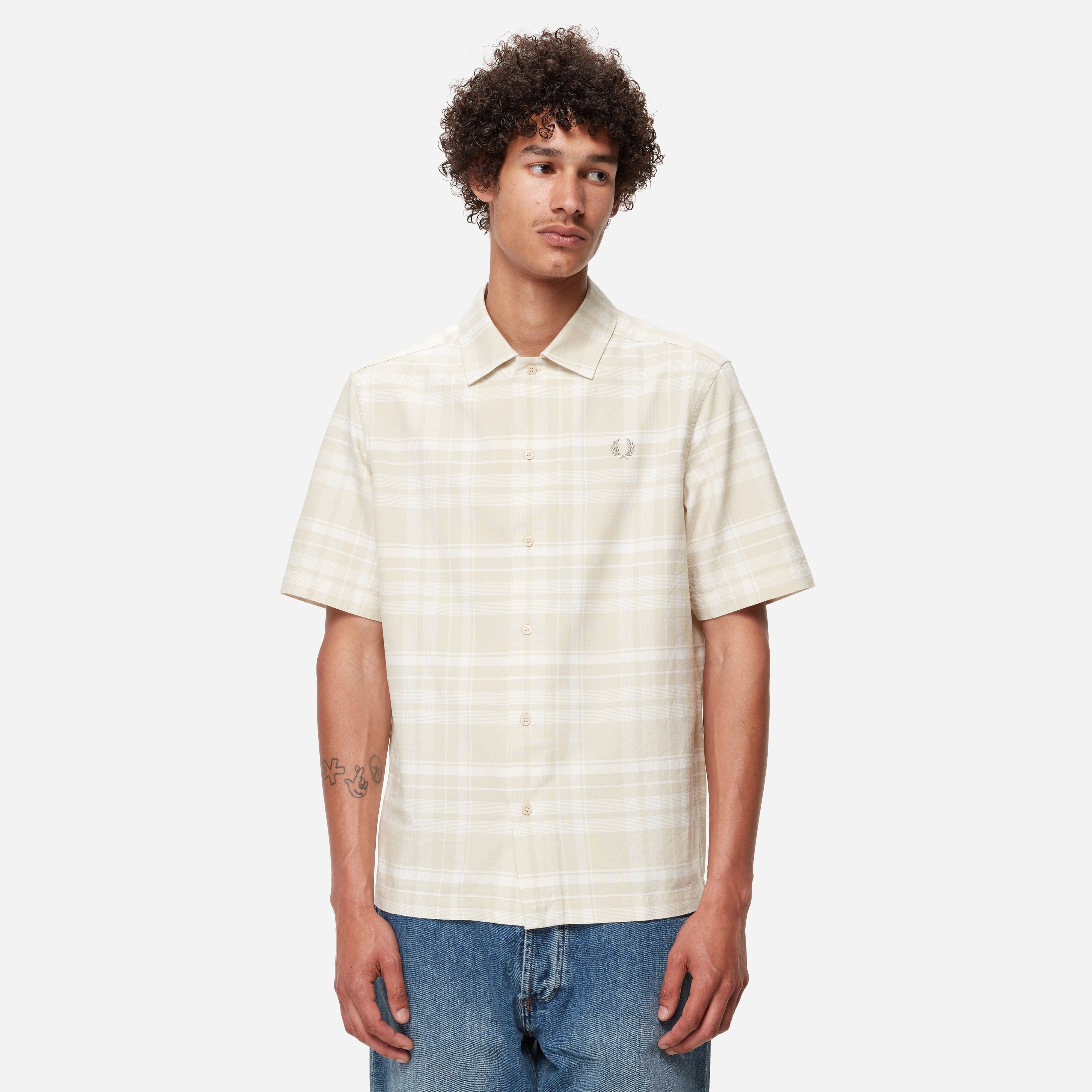 Fred Perry TARTAN BEACH SHIRT - 1