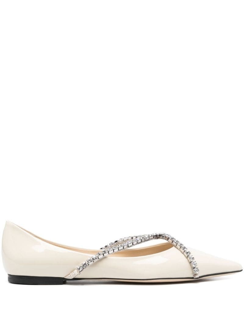 Genevi crystal-chain ballerina shoes - 1