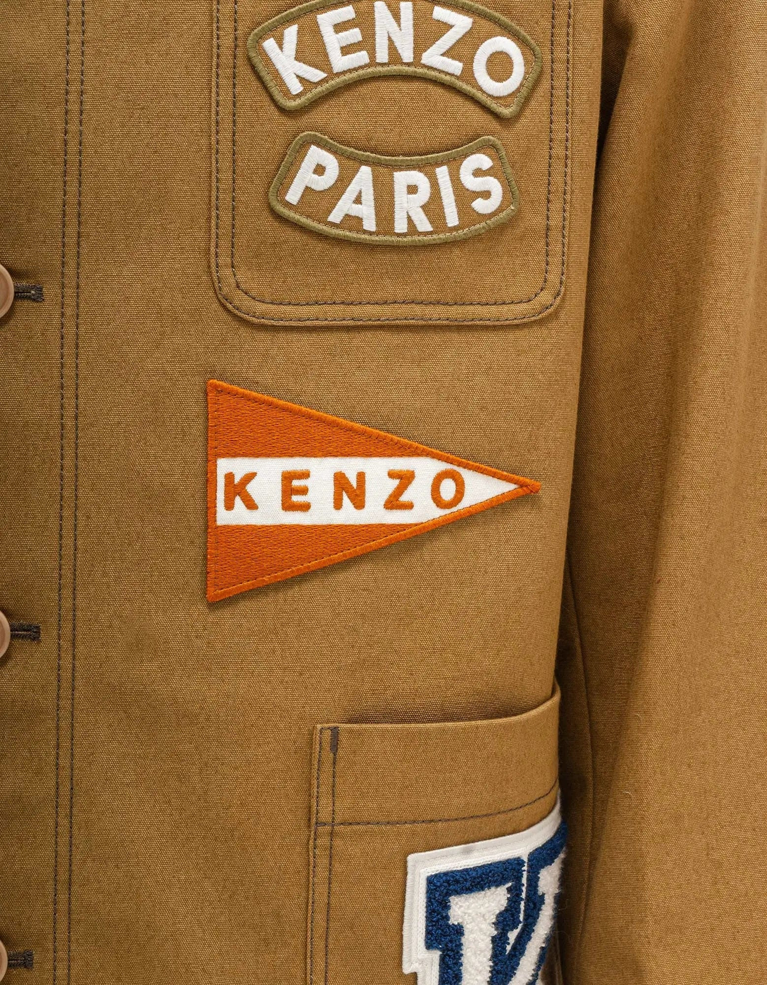 Kenzo Beige 'Kenzo Sailor' Workwear Jacket - 7