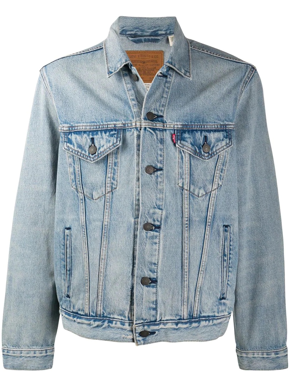 stonewashed denim jacket - 1