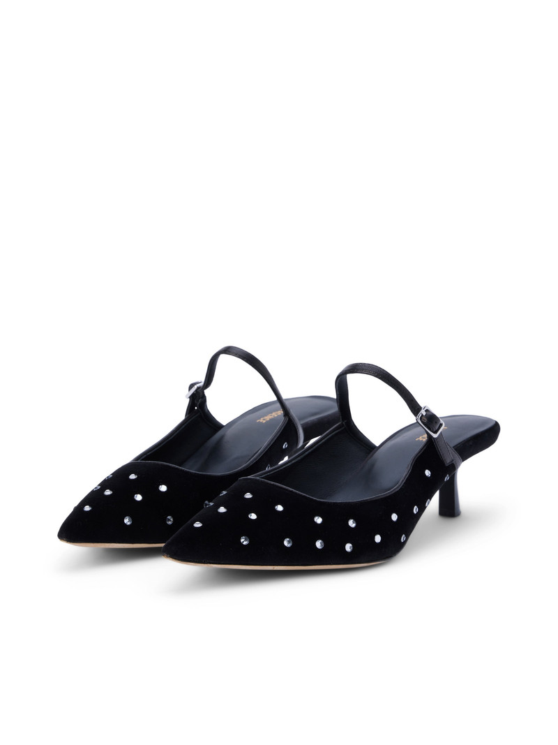 Edith Velvet Mule 4