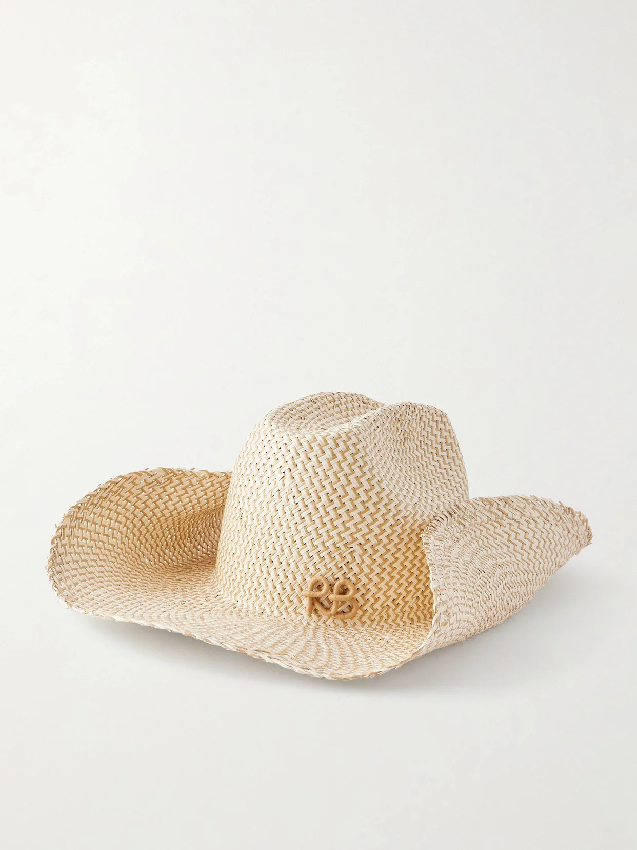 Cowboy Monogram-embellished Straw Hat - 1