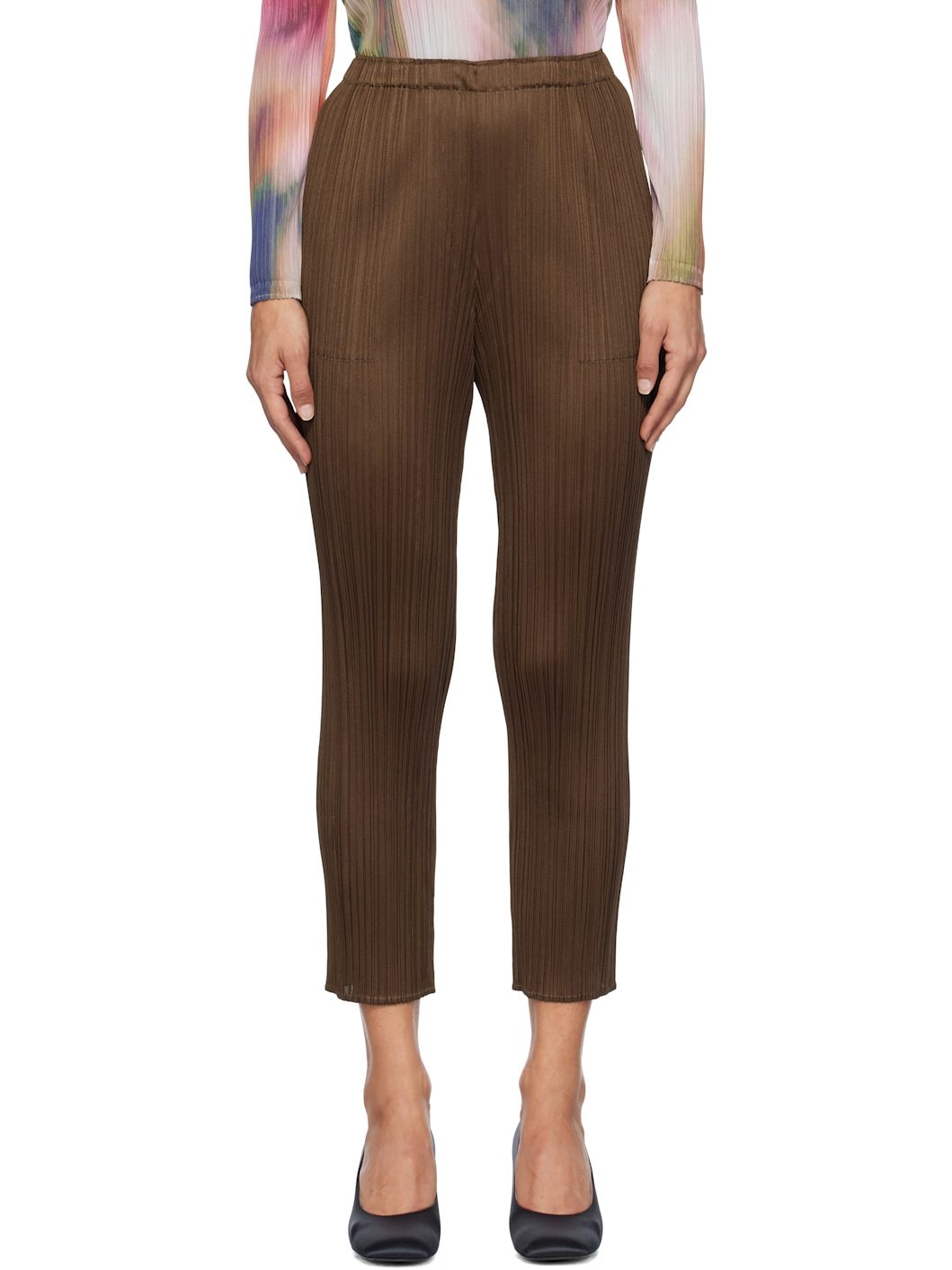 Brown New Colorful Basics 4 Trousers - 1