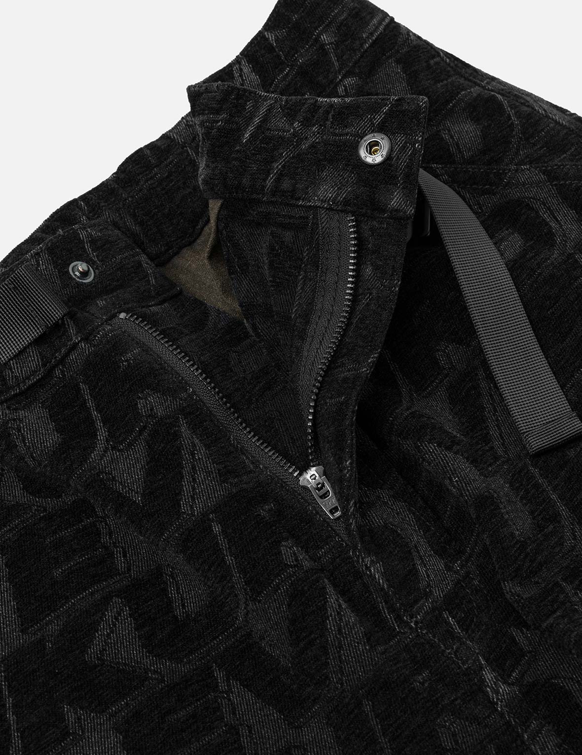 Monogram Allover Jacquard Relax Fit Worker Pants - 10