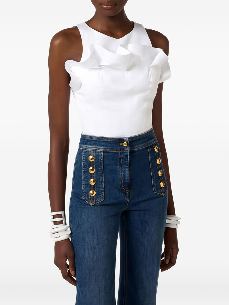 flounce crew neck top 4
