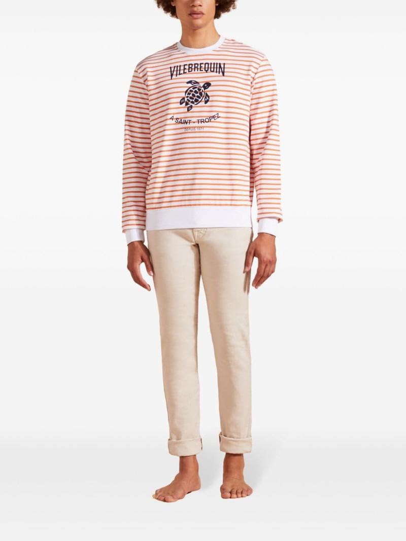 Vilebrequin logo-print cotton-blend sweatshirt outlook