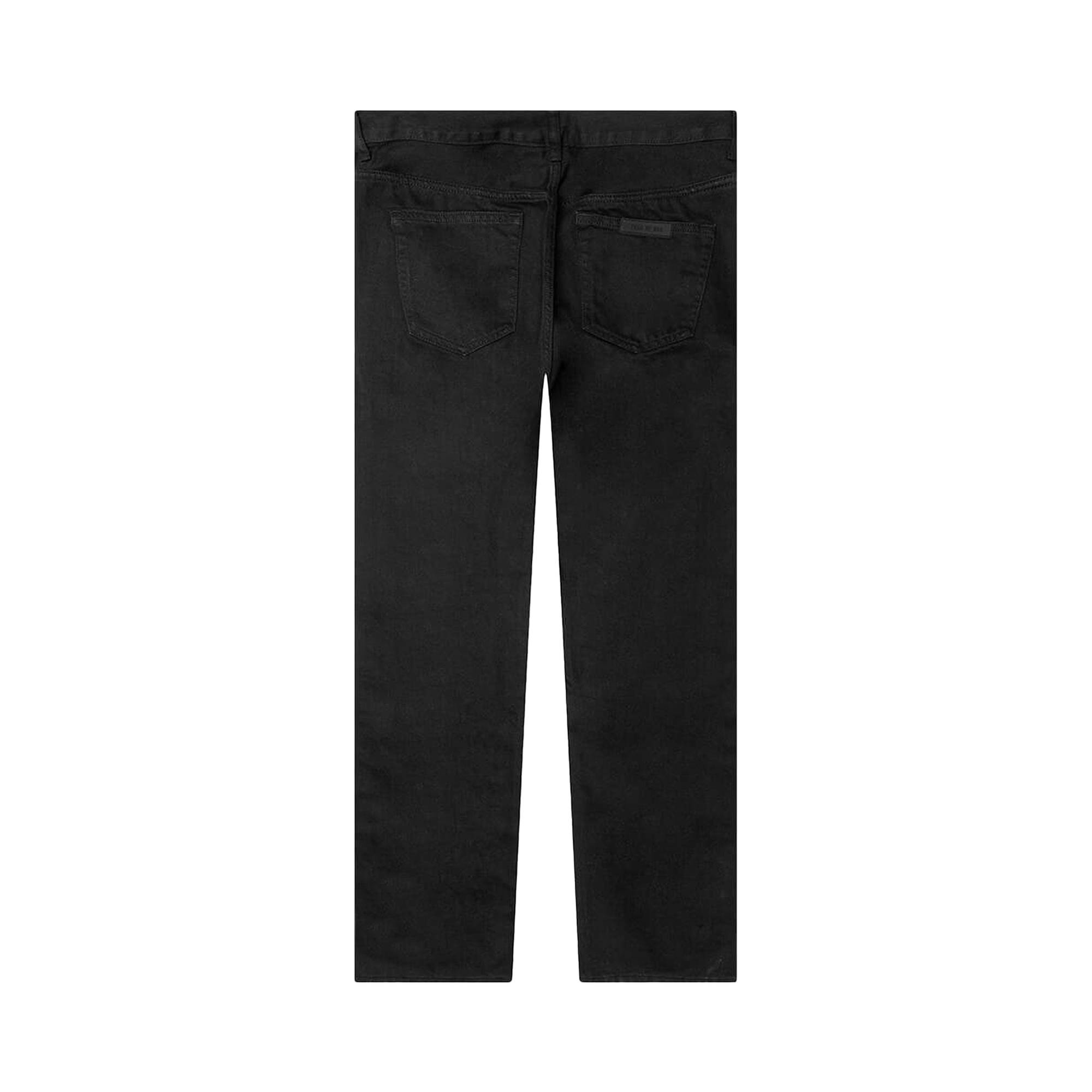 Fear of God Essentials 5 Pocket Jean 'Jet Black' - 2