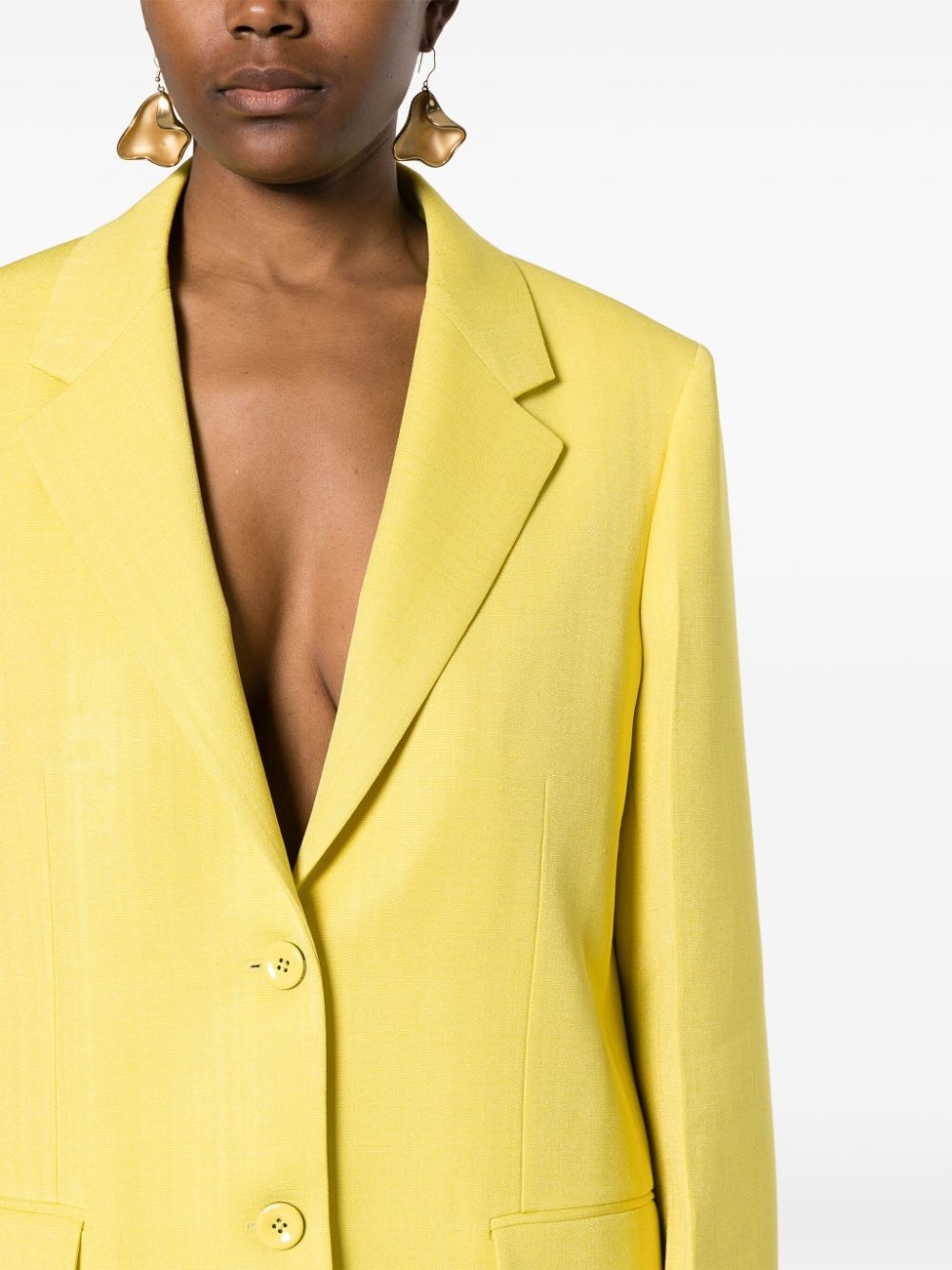 single-breasted blazer - 5