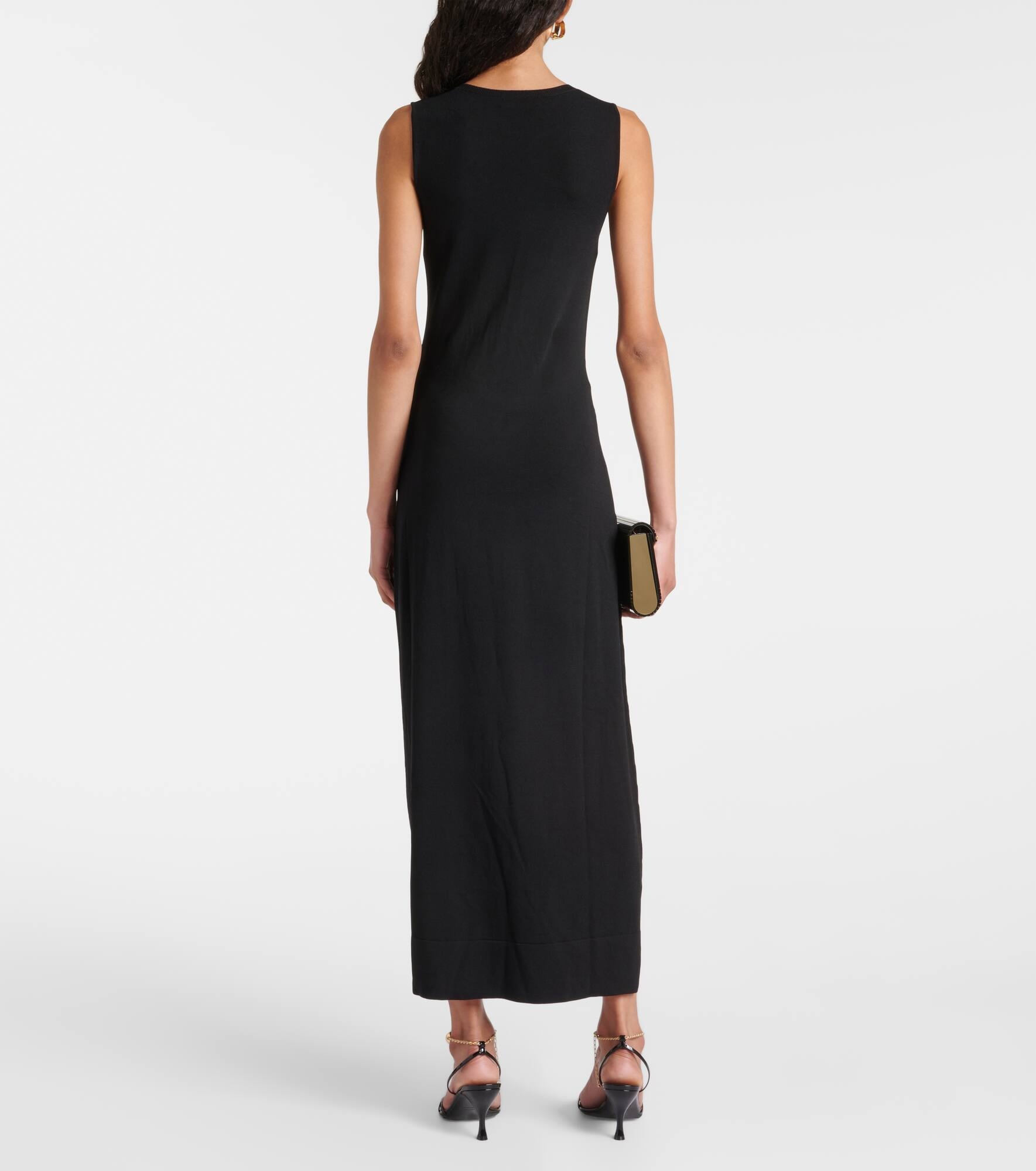 Saralien gathered jersey midi dress - 3