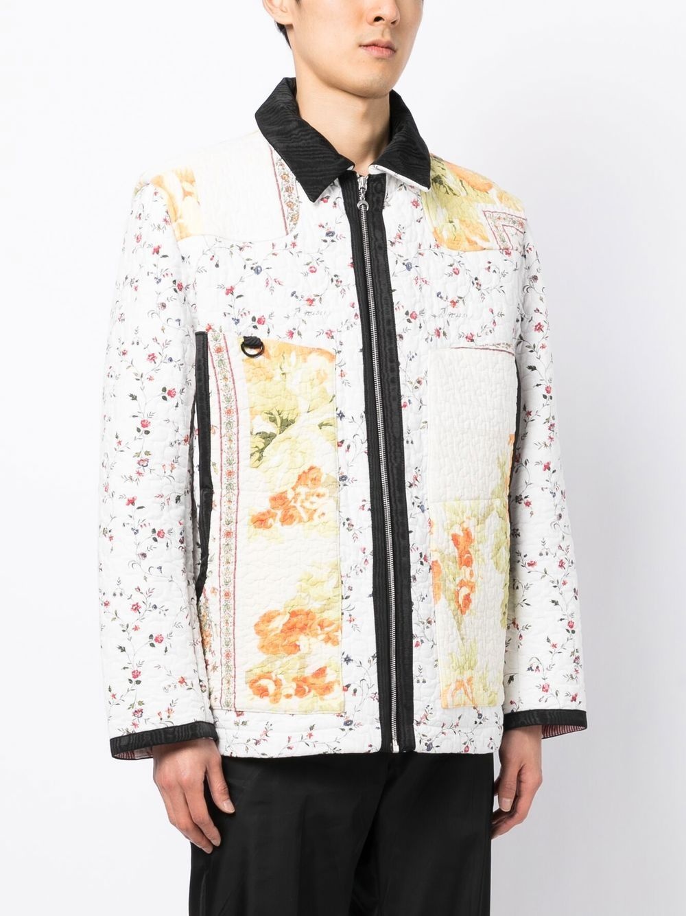 Boutis floral-print quilted jacket - 3
