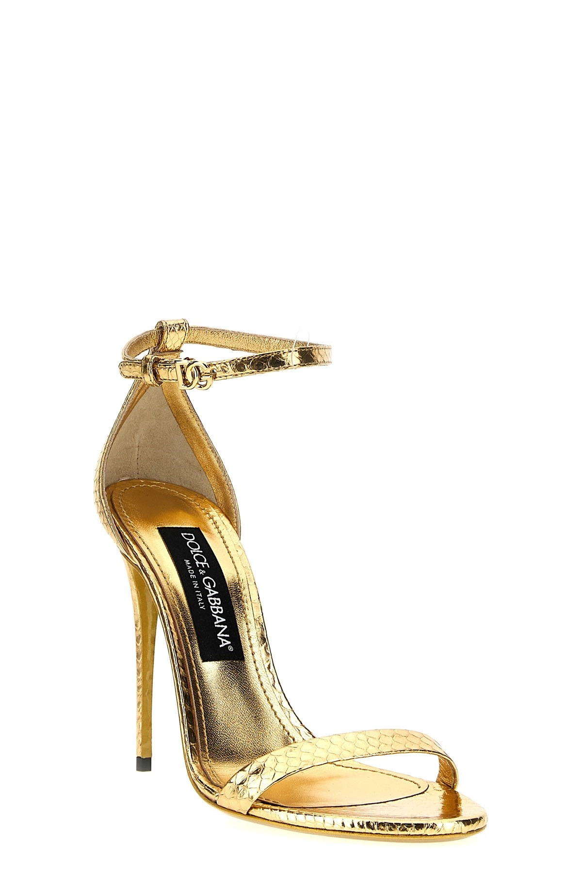 Laminated python sandals - 2