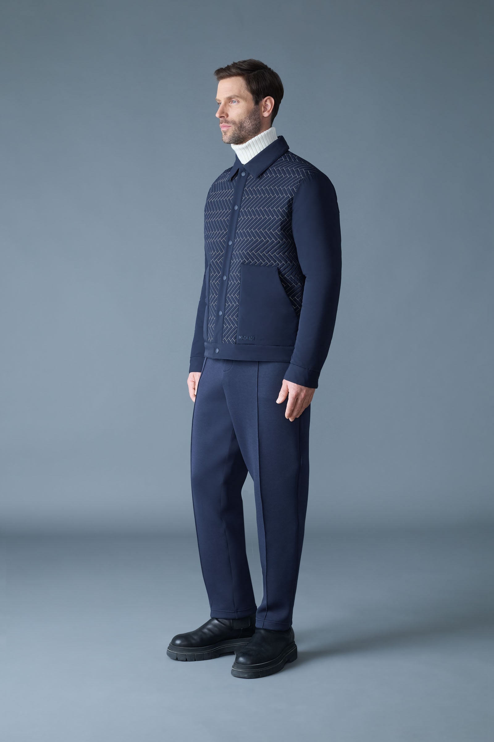 MAXWELL Quilted Down Shirt Jacket - 4