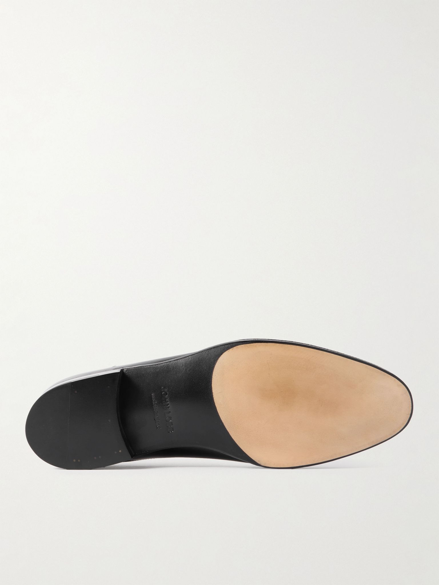 Luke Glossed-Leather Oxford Shoes Black - 3