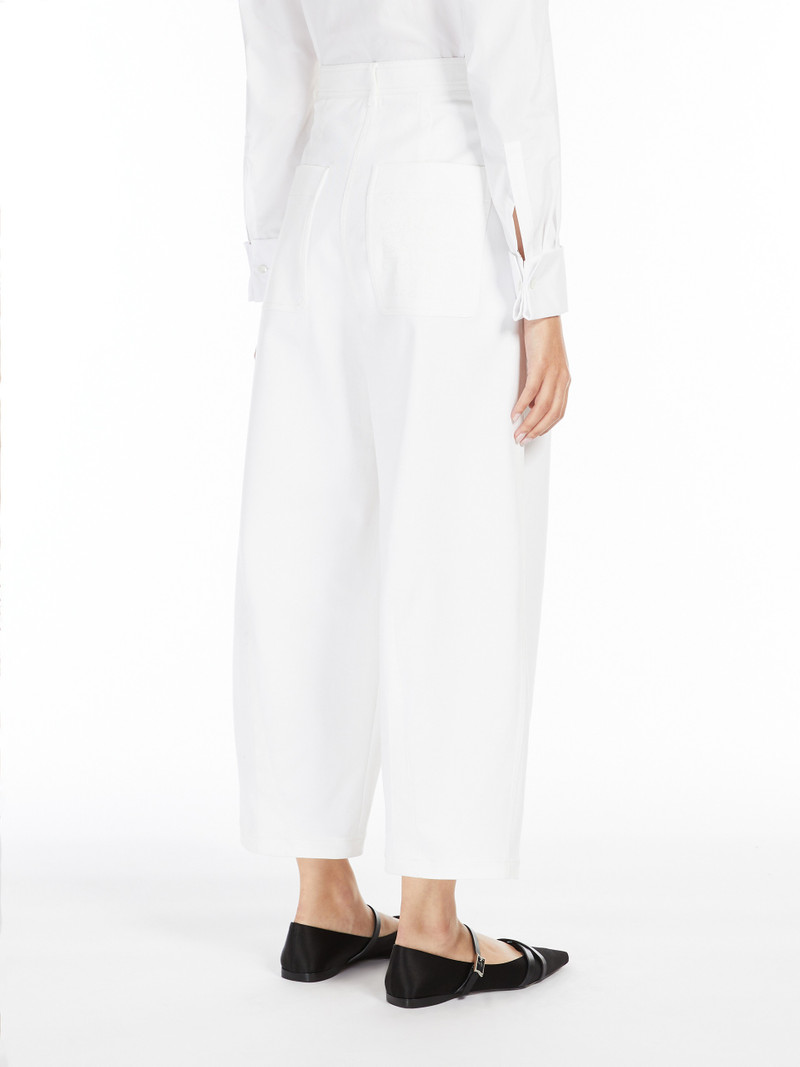 MINA Cotton twill baggy trousers 4