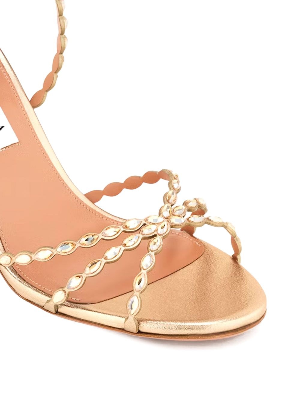 85mm Love Struck scalloped strap metallic sandals - 2