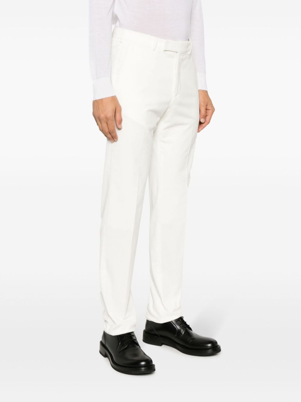 mid-rise straight-leg trousers - 3