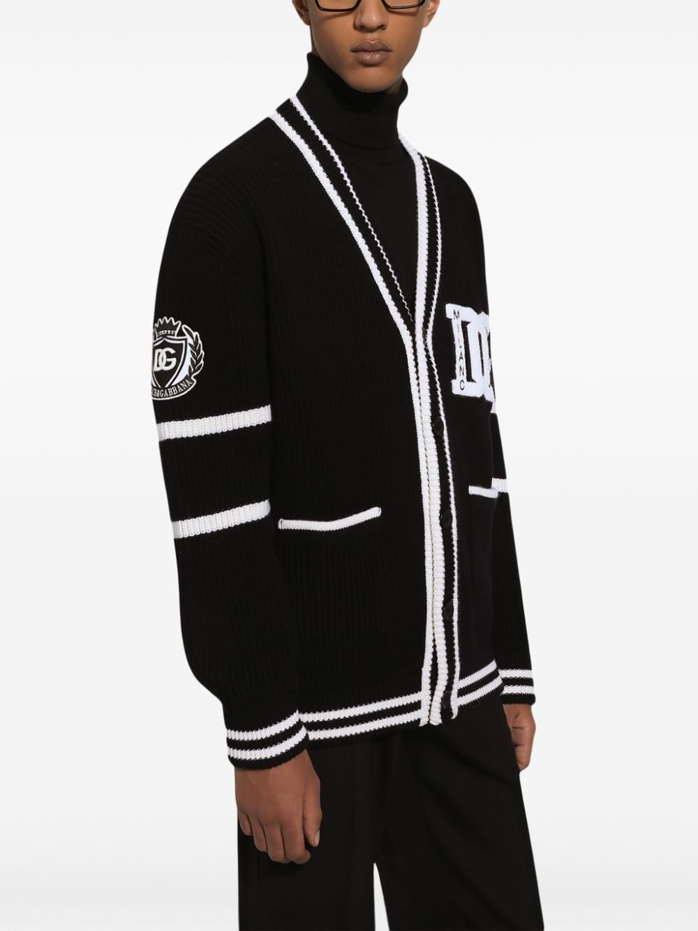 intarsia-knit cardigan - 3