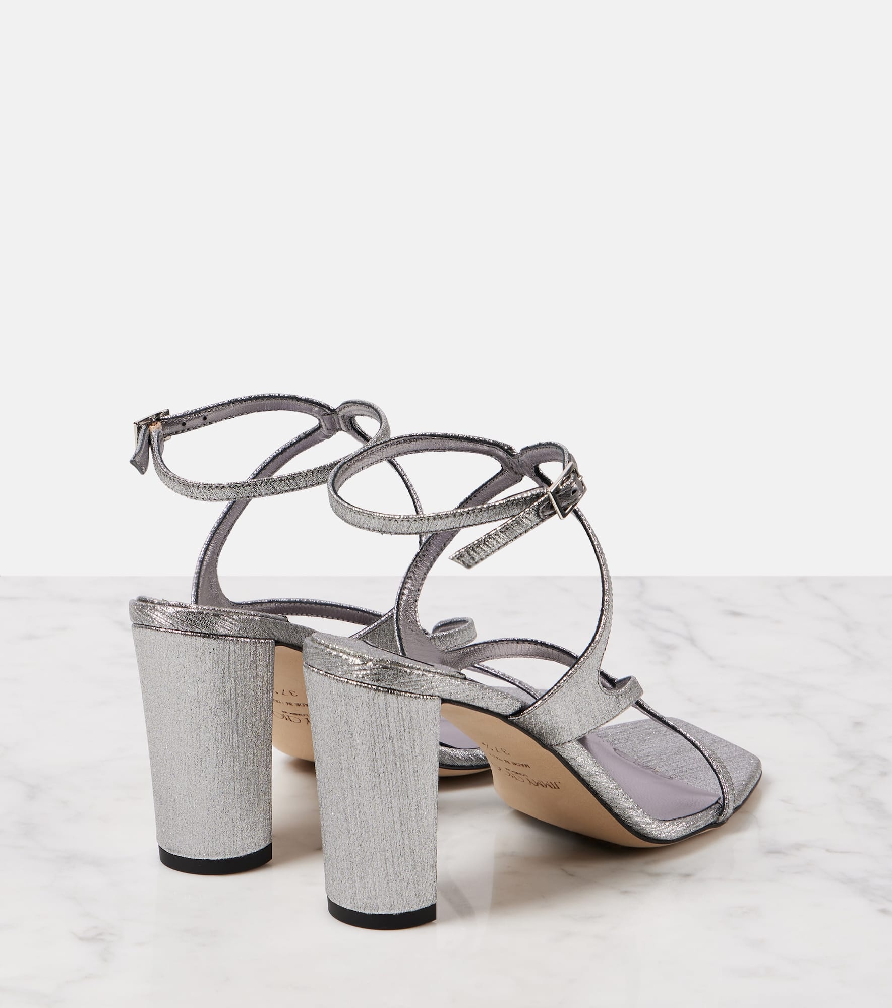 Azie 85 metallic leather sandals - 2