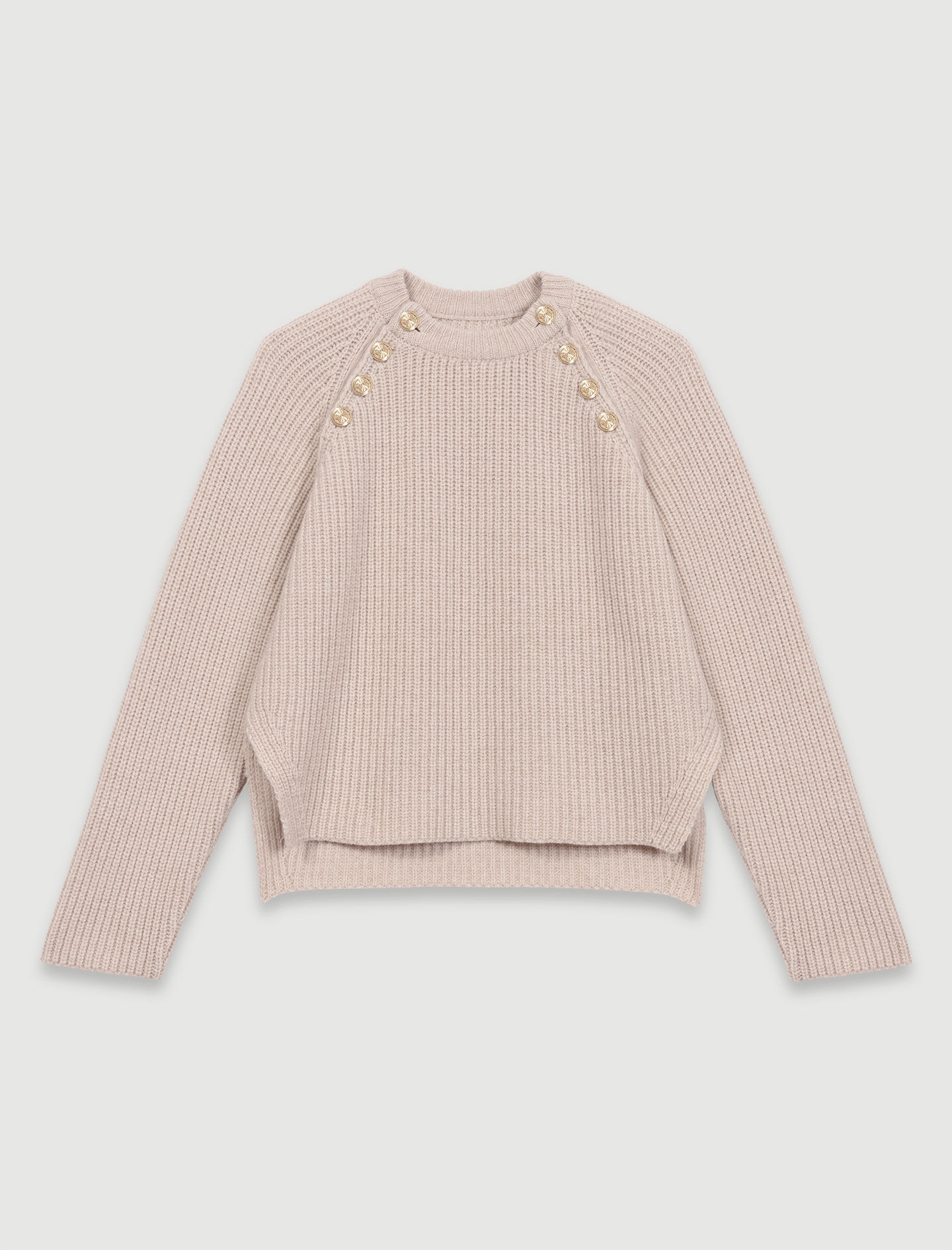 Ribbed wool jumper - 1