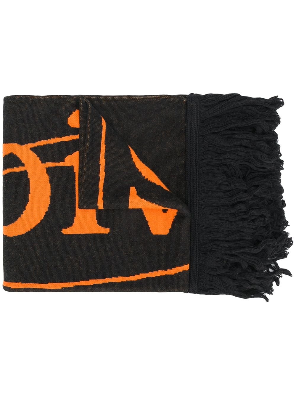 intarsia-knit scarf - 1