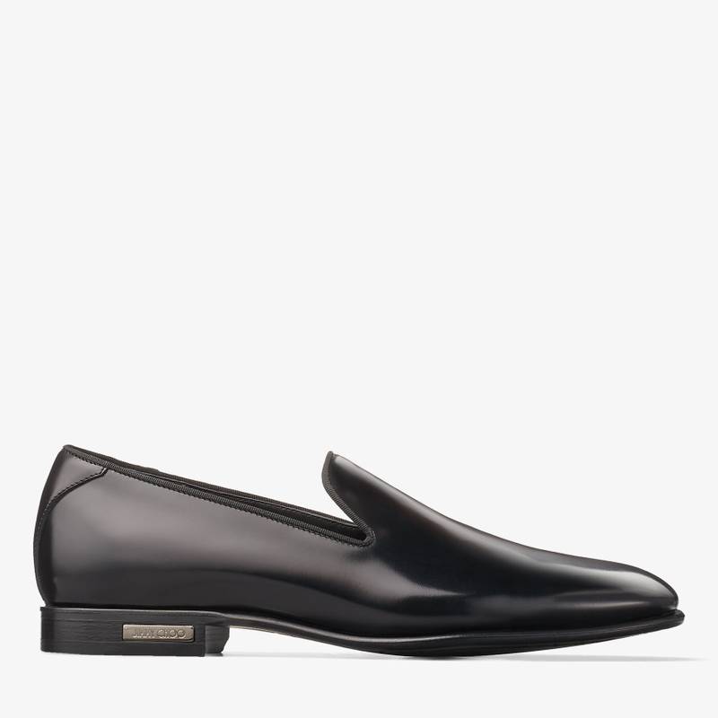Thame
Black Shiny Calf Leather Slipper 1