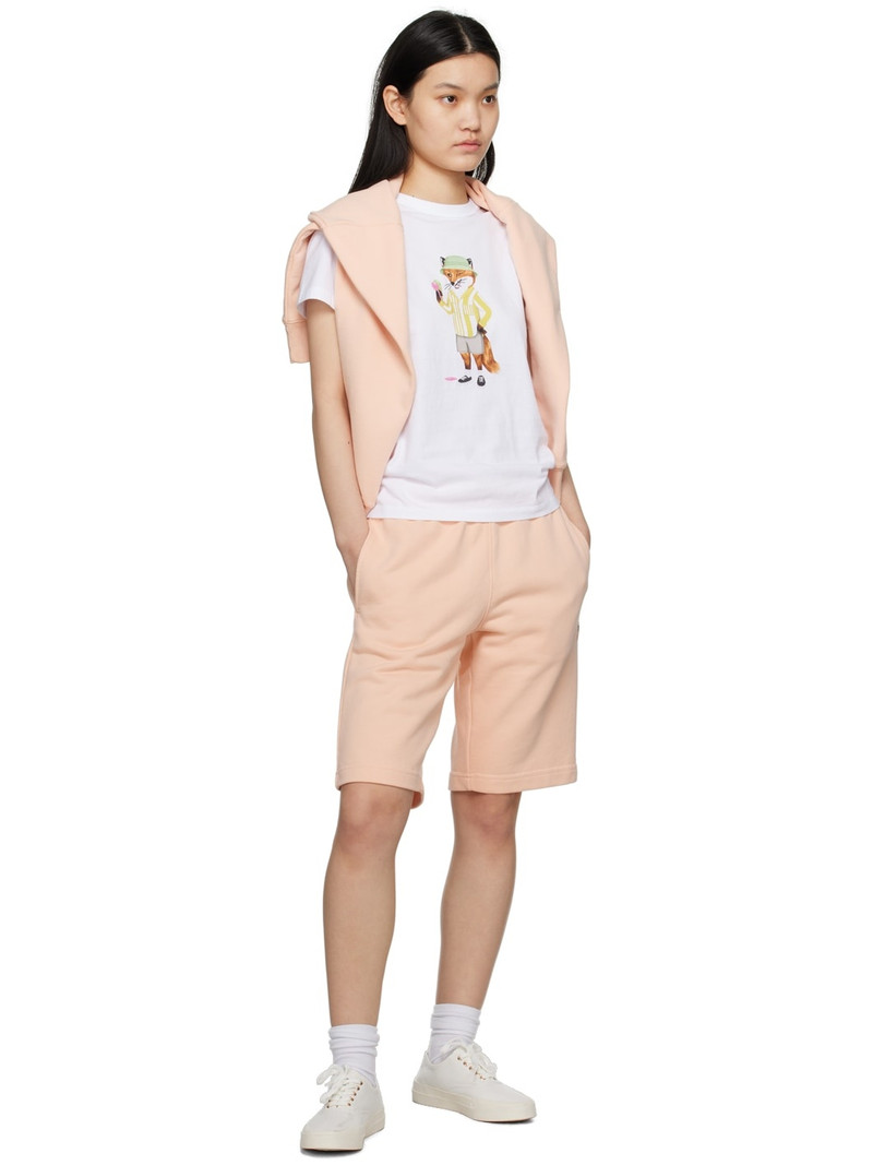 Maison Kitsuné Orange Hotel Olympia Edition Fox Head Shorts outlook