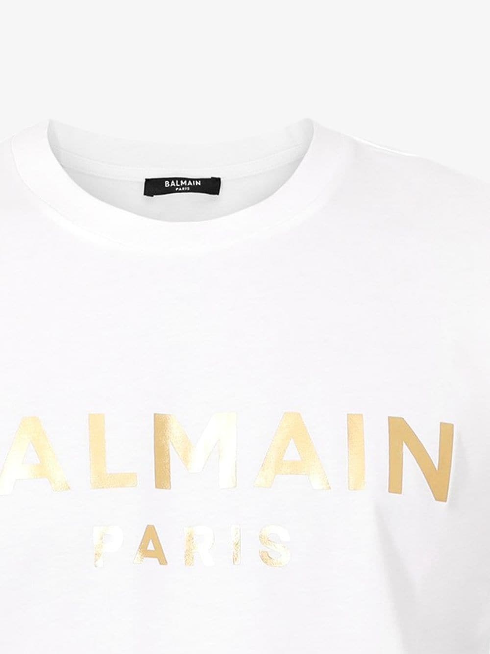 GOLD FOIL LOGO SHORT SLEEVE T-SHIRT - 4