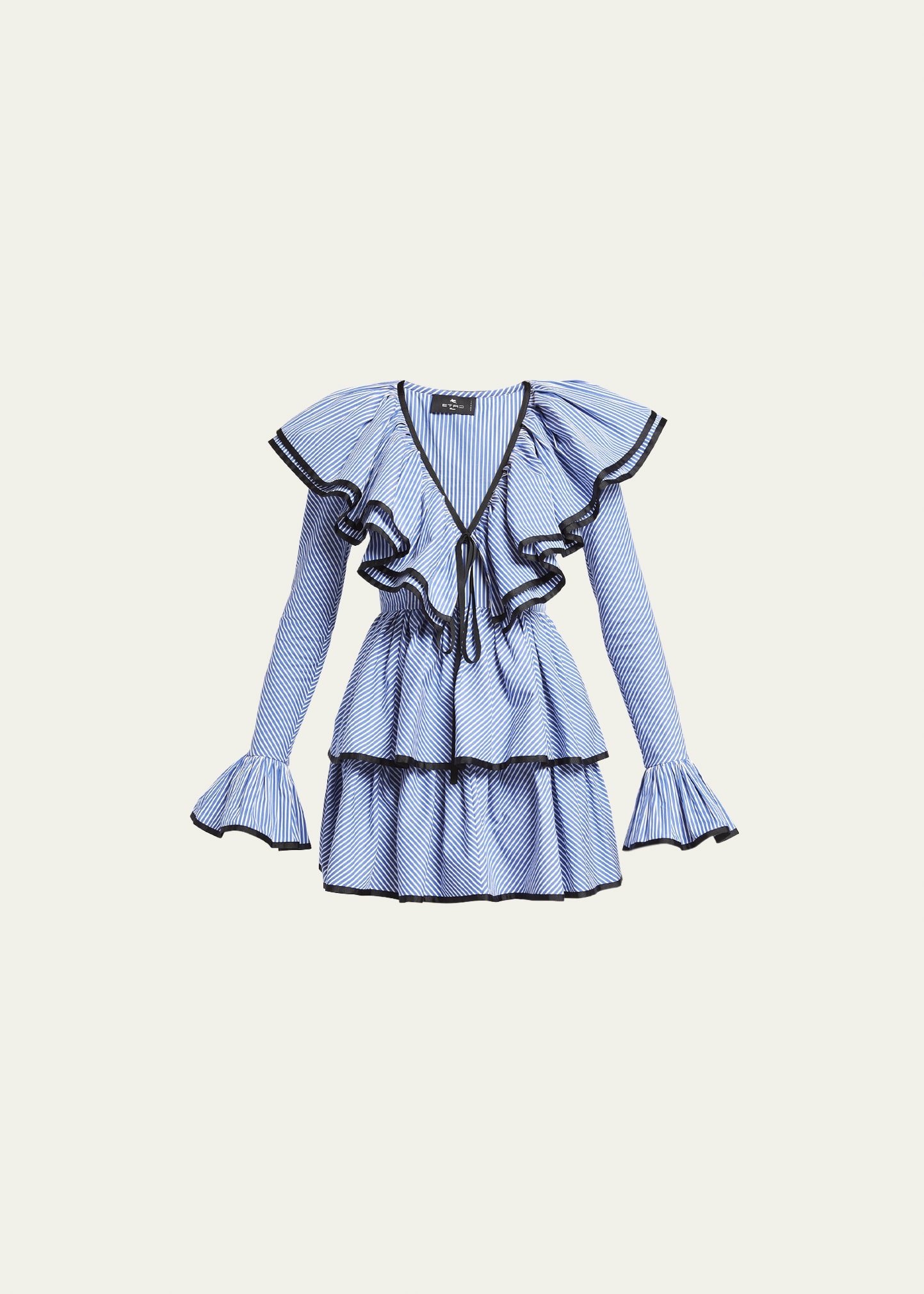 ETRO swirl-print mini dress - Blue