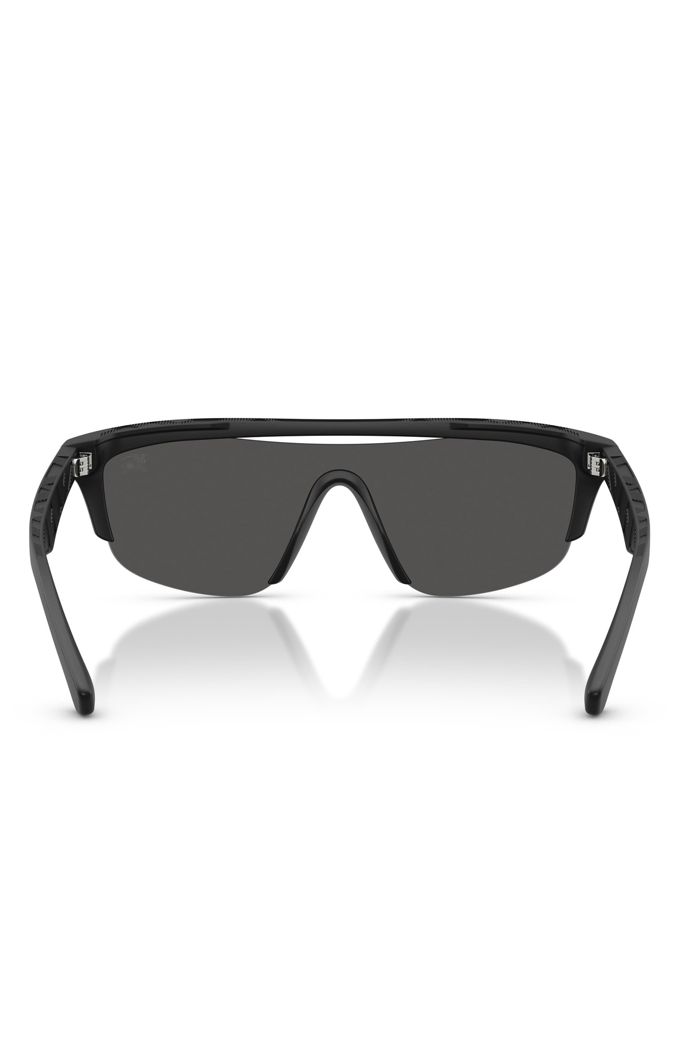 burberry 40mm Irregular Sunglasses in Matte Black/dark Grey at Nordstrom - 4