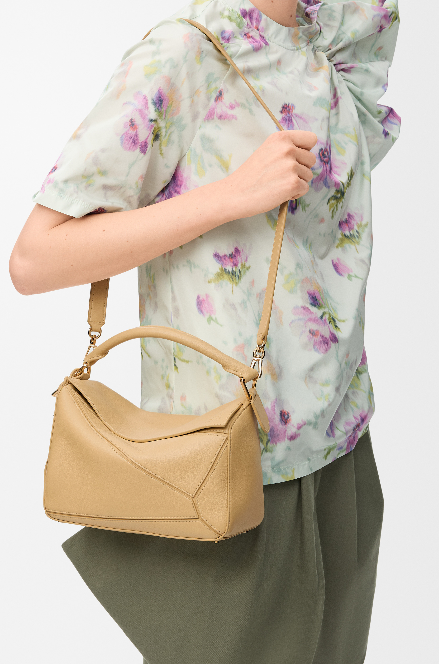 Small Featherlight Puzzle bag in nappa lambskin - 2