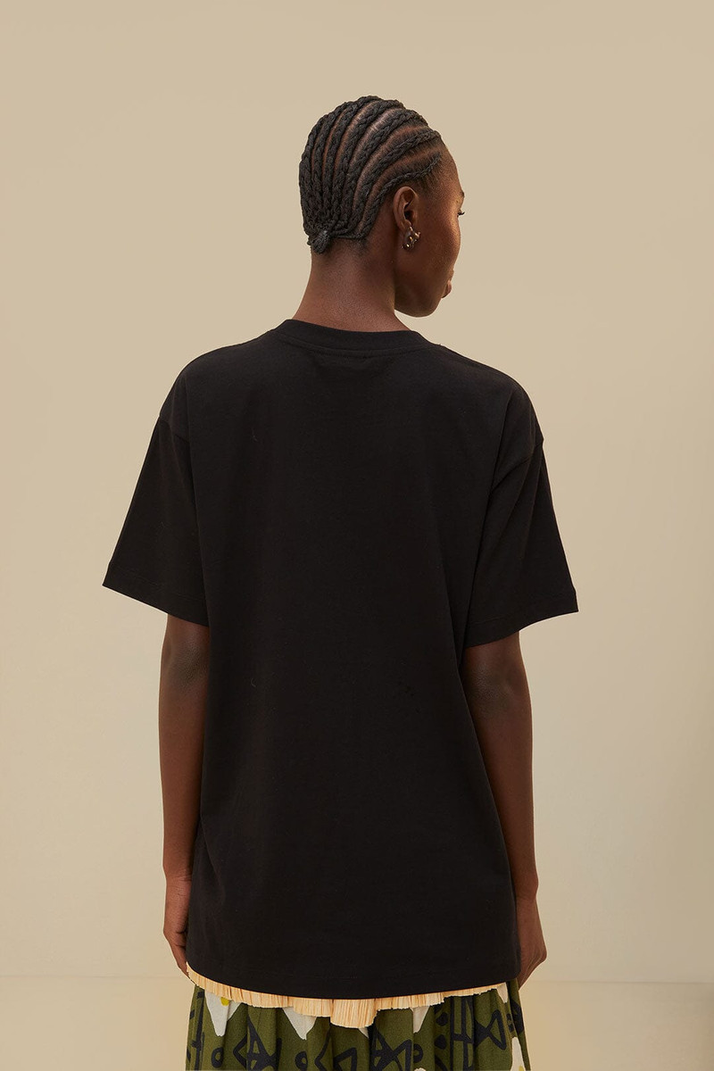 Black Amazonia Organic Cotton Relaxed T-Shirt 4