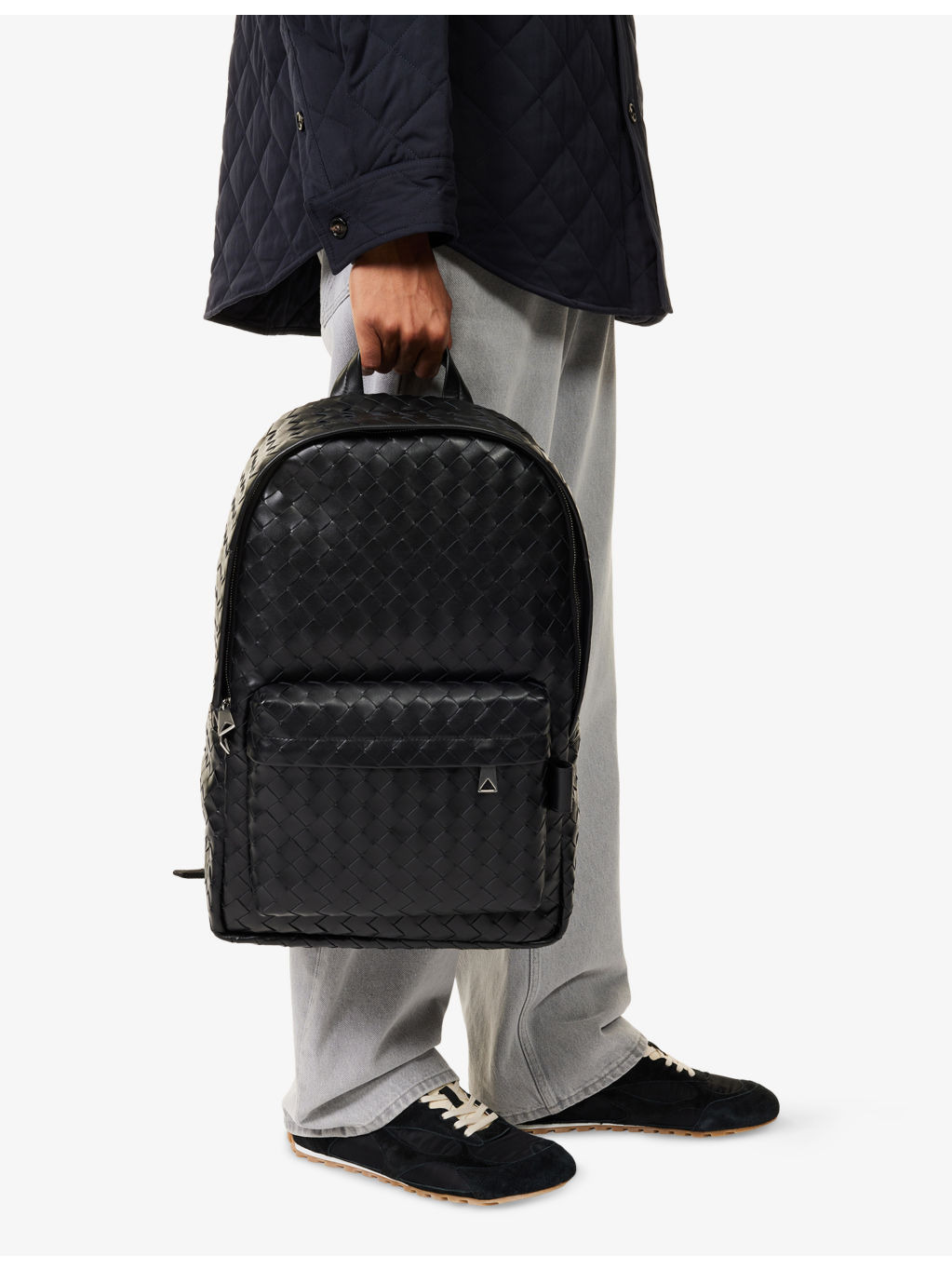 Intrecciato Leather Backpack - 3