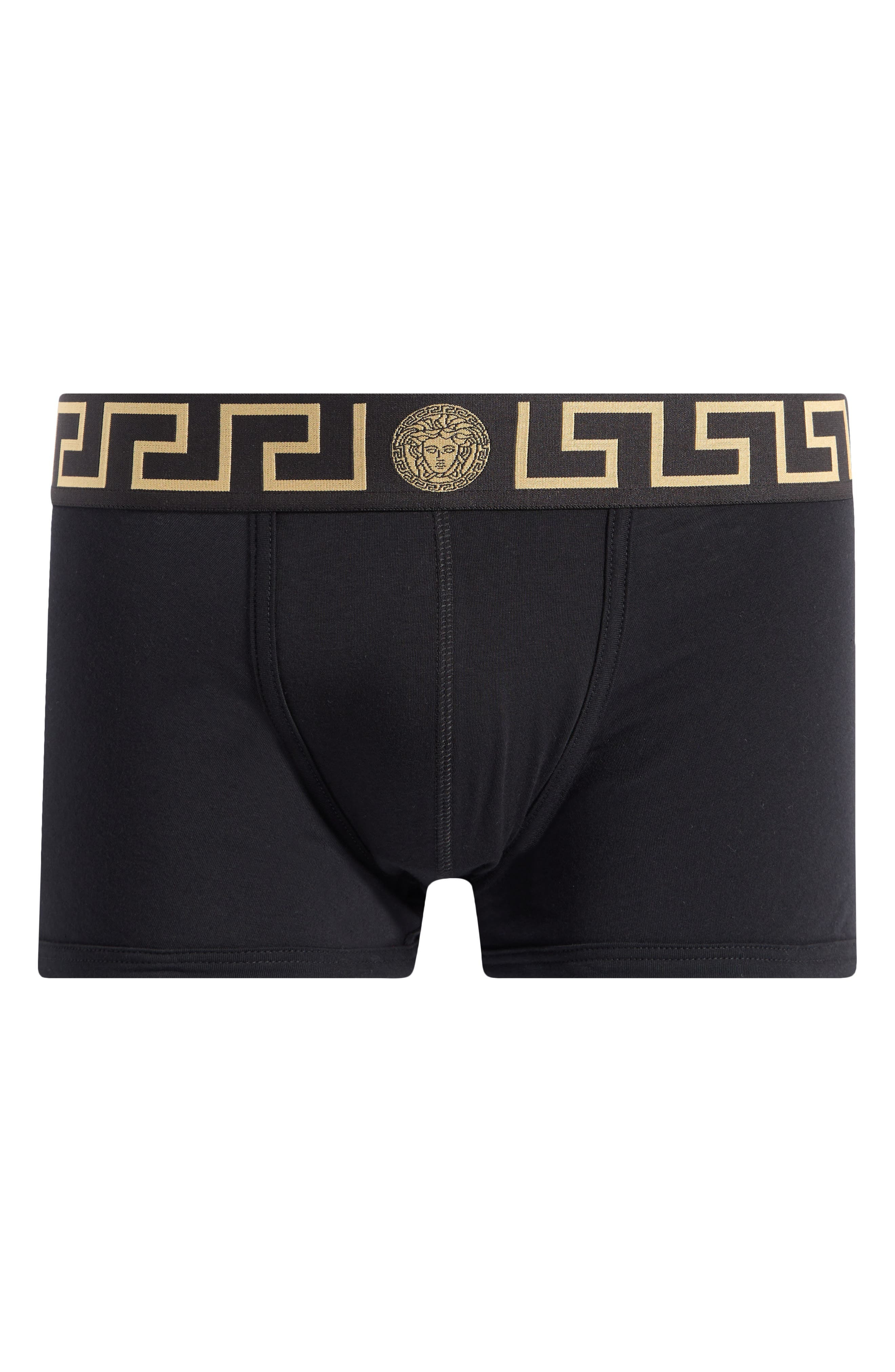 Versace Grecca Band Boxer Briefs in Black at Nordstrom - 6