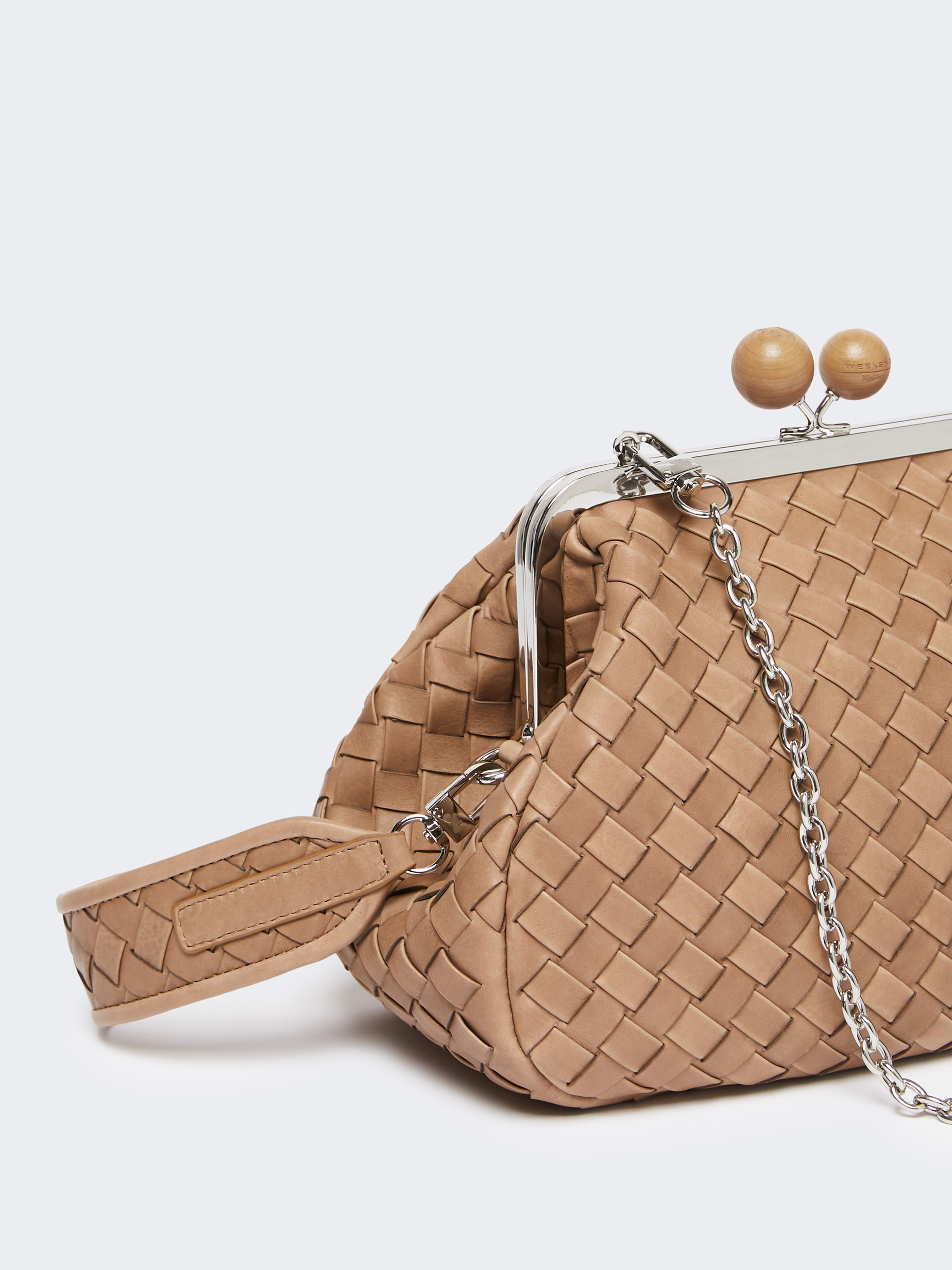 PANCIA Medium woven leather Pasticcino Bag - 4
