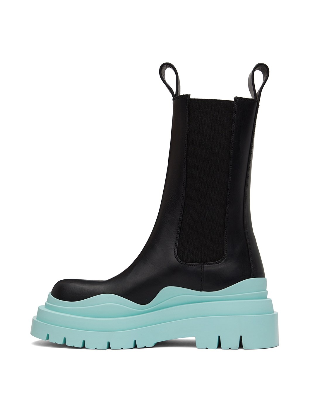 Black & Blue Tire Chelsea Boots - 3