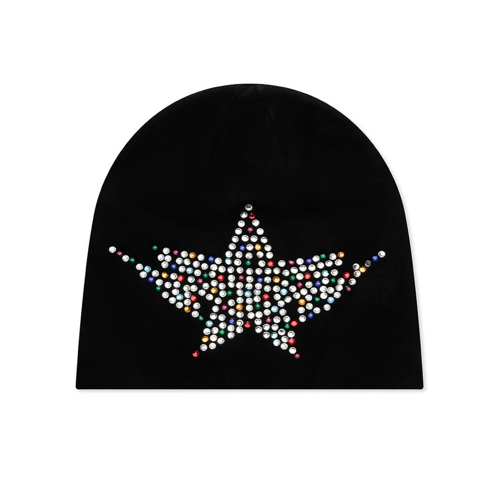 【A BATHING APE】COLOR STONE STA KNIT CAP A BATHING APE® COLOR STONE STA KNIT CAP - BLACK - 001HTL801001M