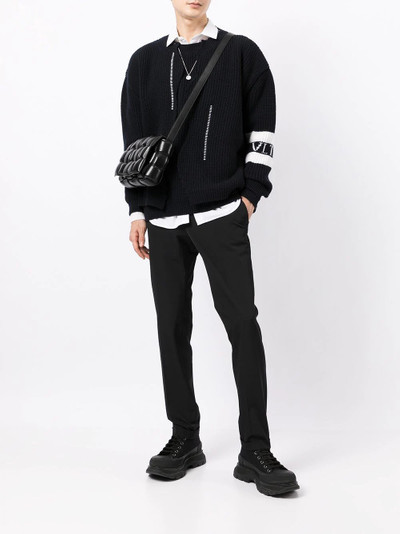 Valentino VLTN layered rib-knit jumper outlook