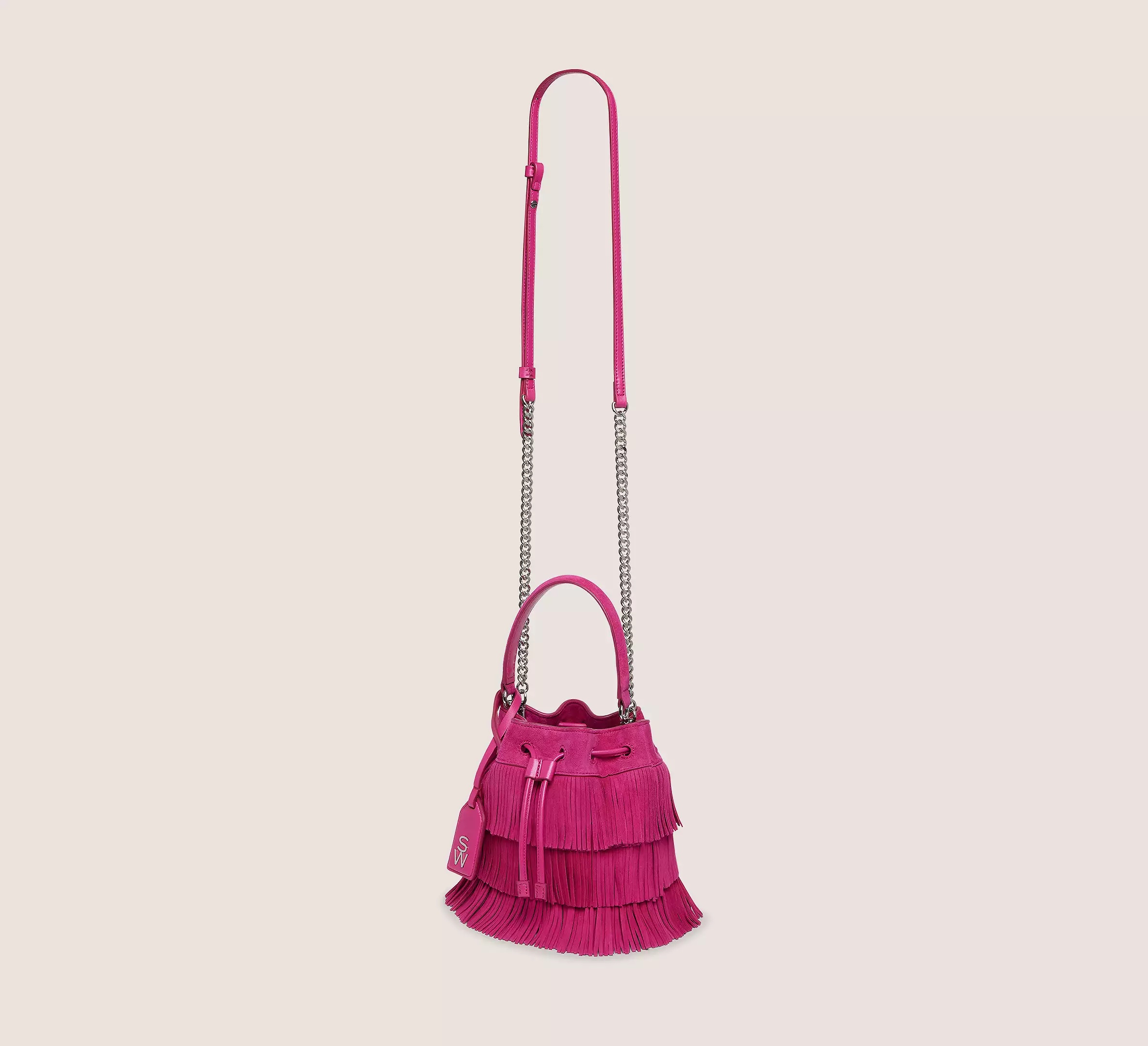 RAE FRINGE MINI BUCKET BAG - 4