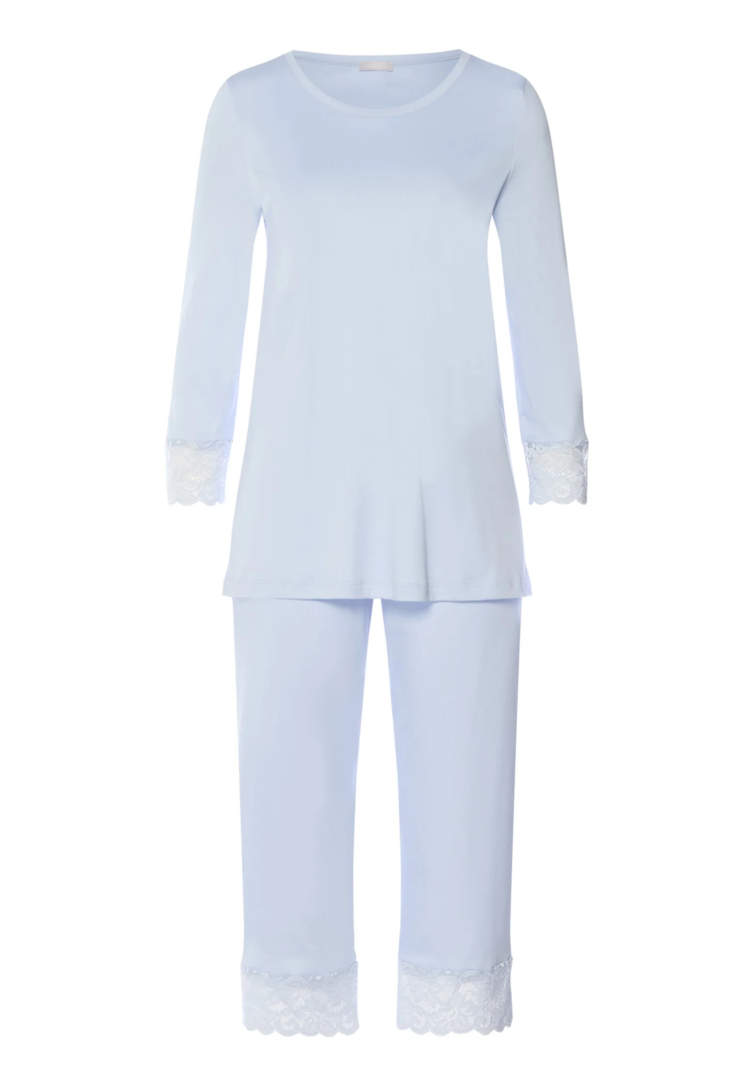 Moments Lace Trim Cotton Pajama Set - 1