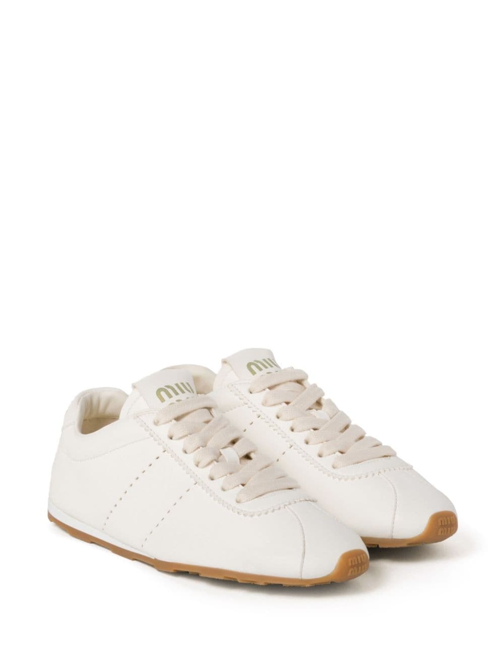 Plume nappa leather sneakers - 2