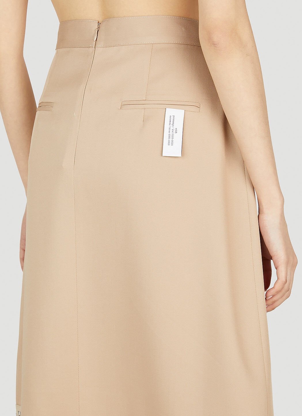 Hook And Eye Tape Pleat Skirt - 5