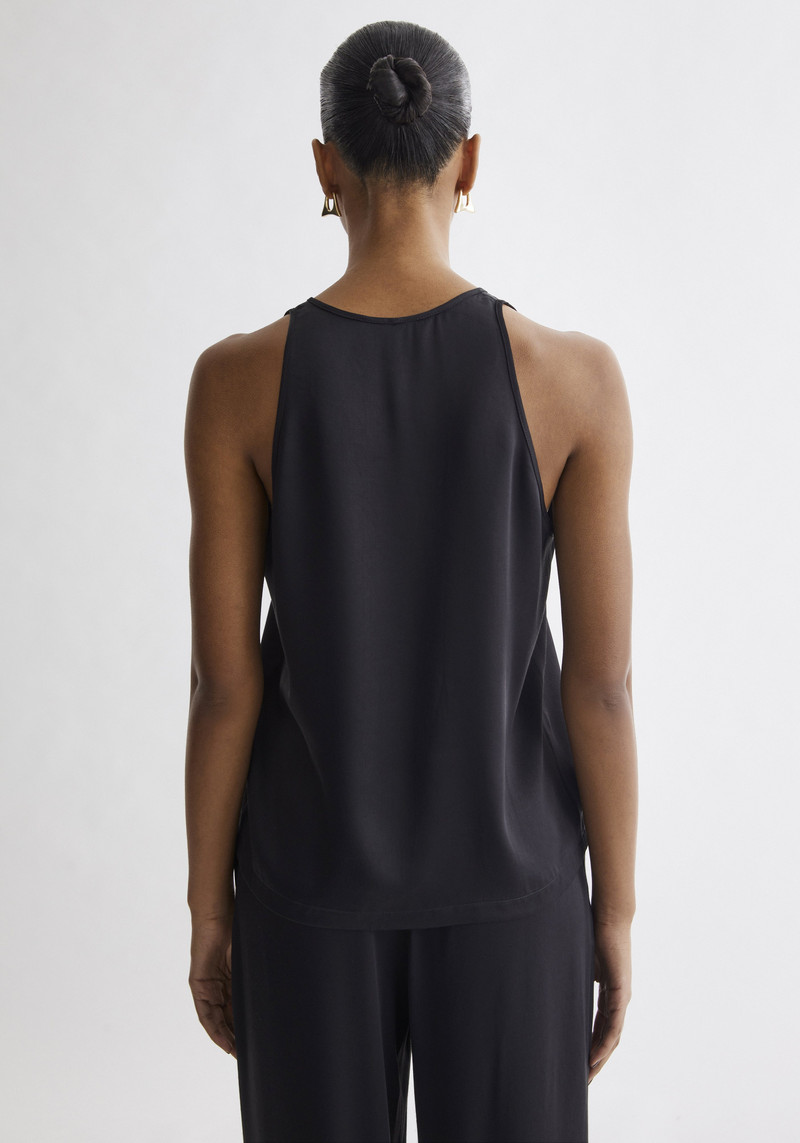 REA V-neck satin top 6