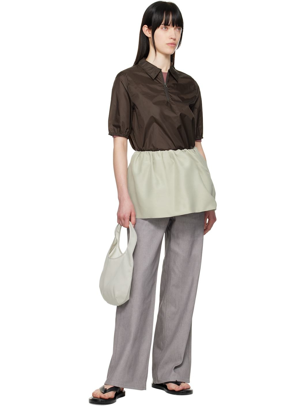 Beige Sheer Tote - 4