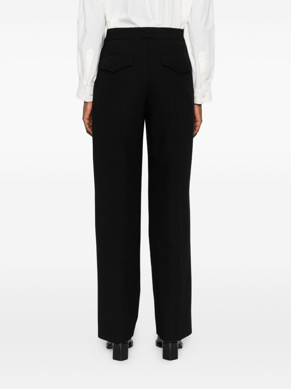 pleated wool trousers - 4