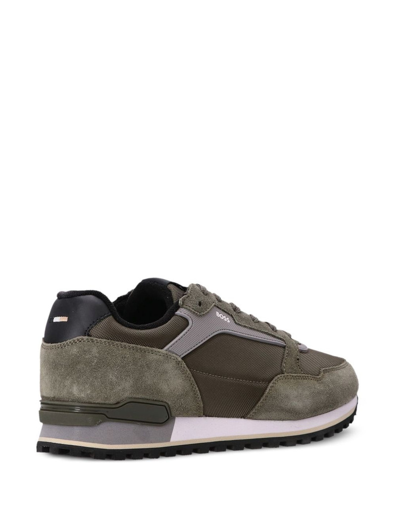 suede-trimmed mesh sneakers 3