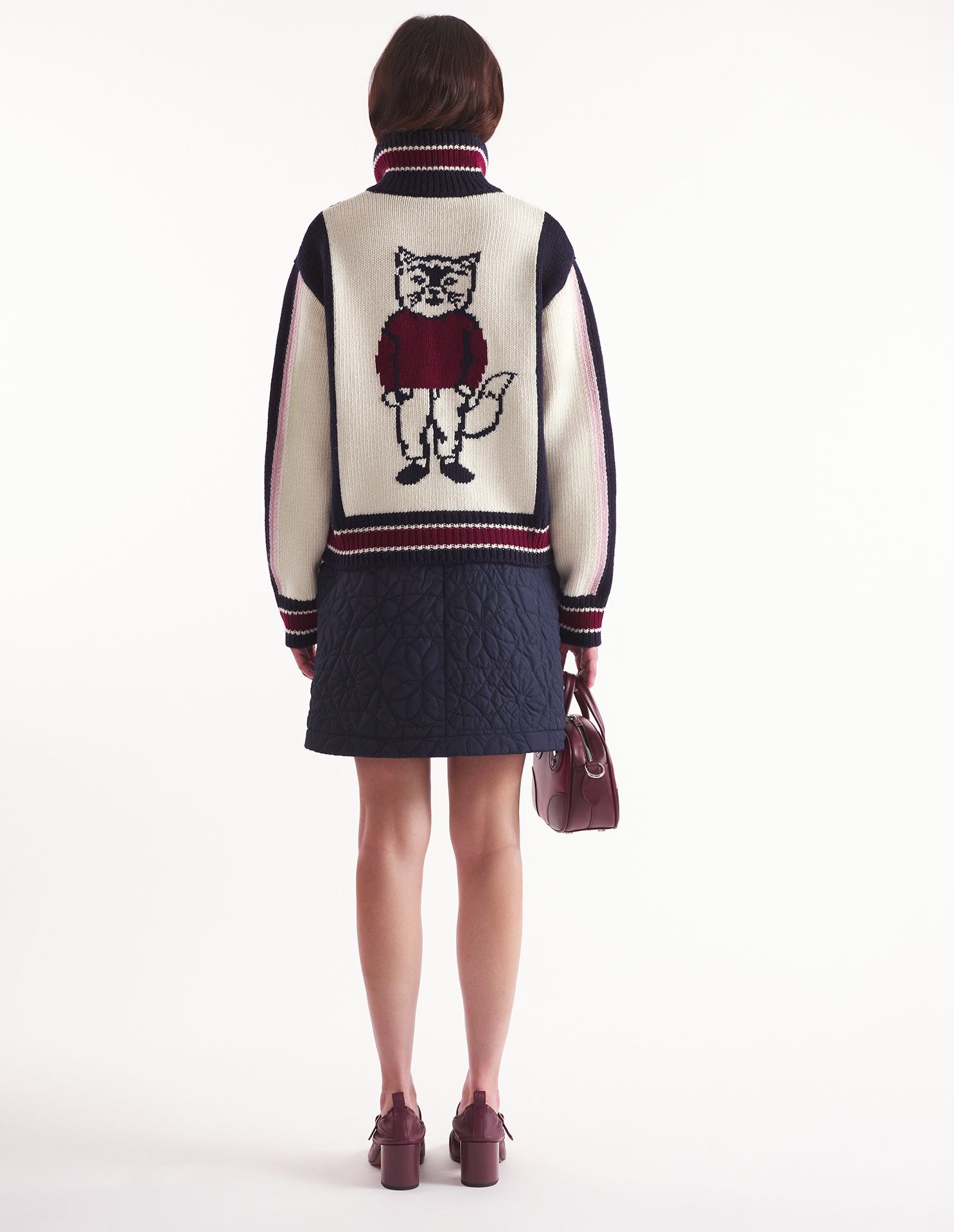 KNITTED COLLEGE BLOUSON - 6
